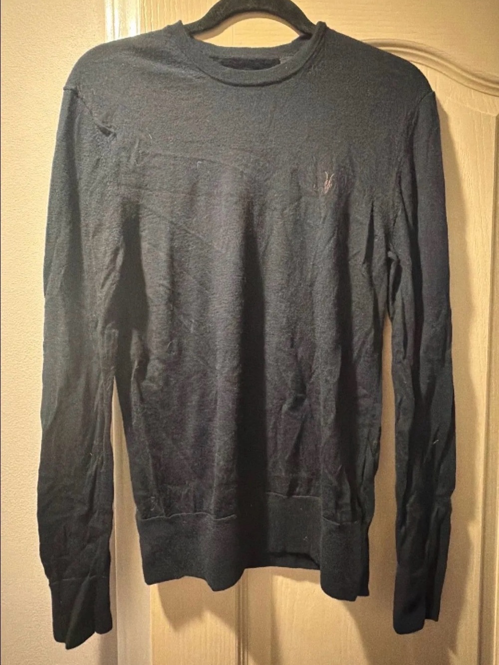 All Saints Men's Crewneck Sweater - Black